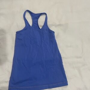 lululemon athletica Vibrant Blue Racerback Tank Top